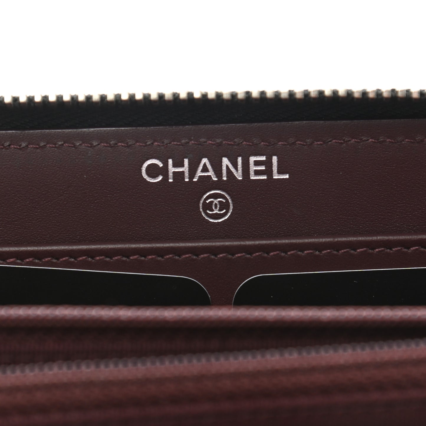 Caviar Quilted Large Gusset Zip Around Wallet Black
