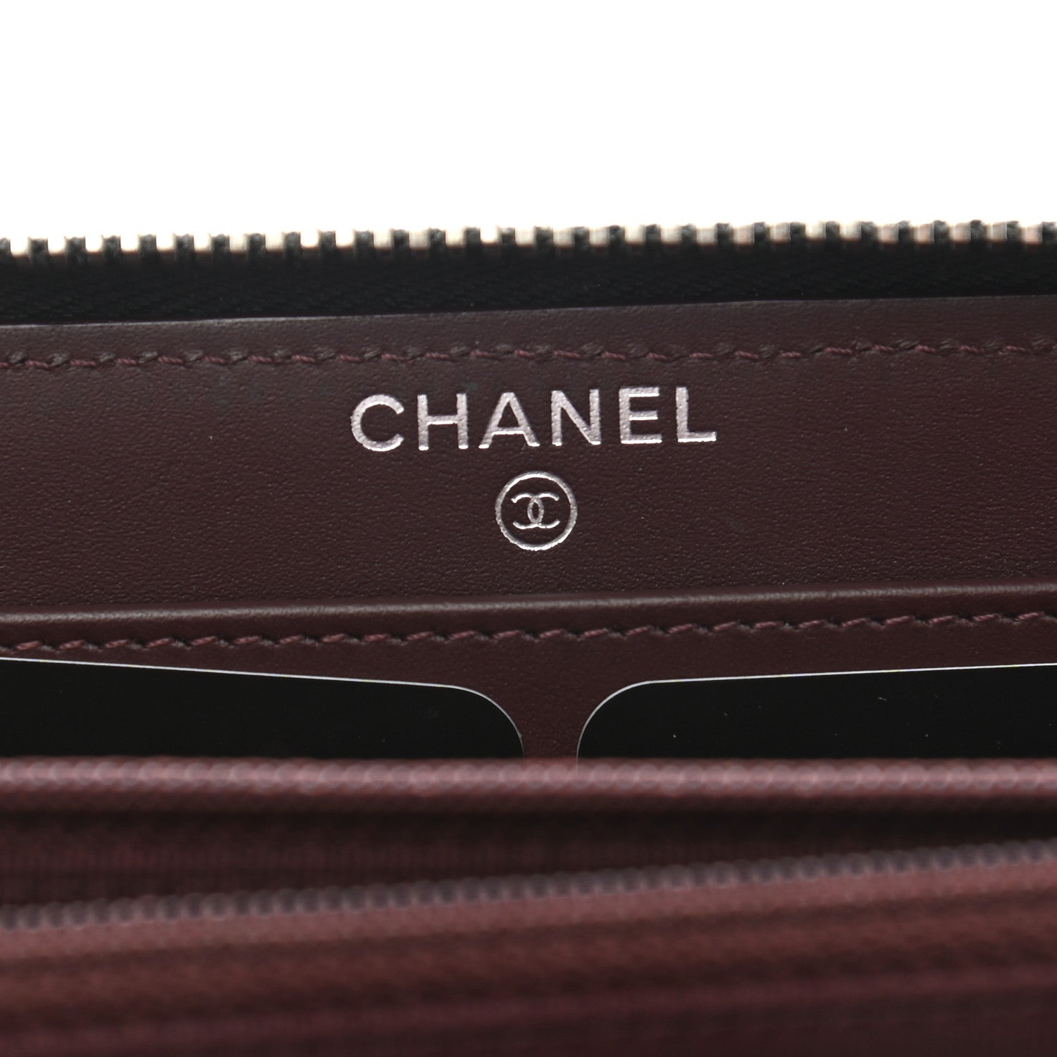Chanel Caviar Quilted Large Gusset Zip Around Wallet Black 6 of 10
