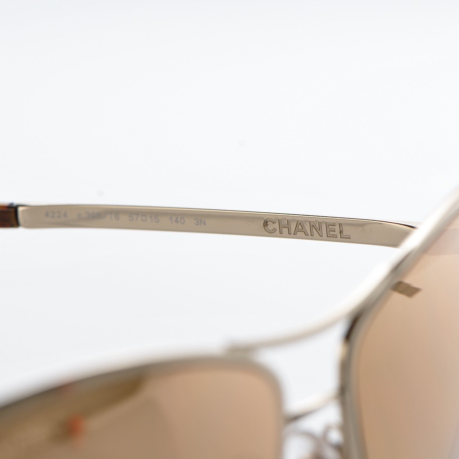 Chanel Metal Pilot Summer Sunglasses 4224 Gold 5 of 8