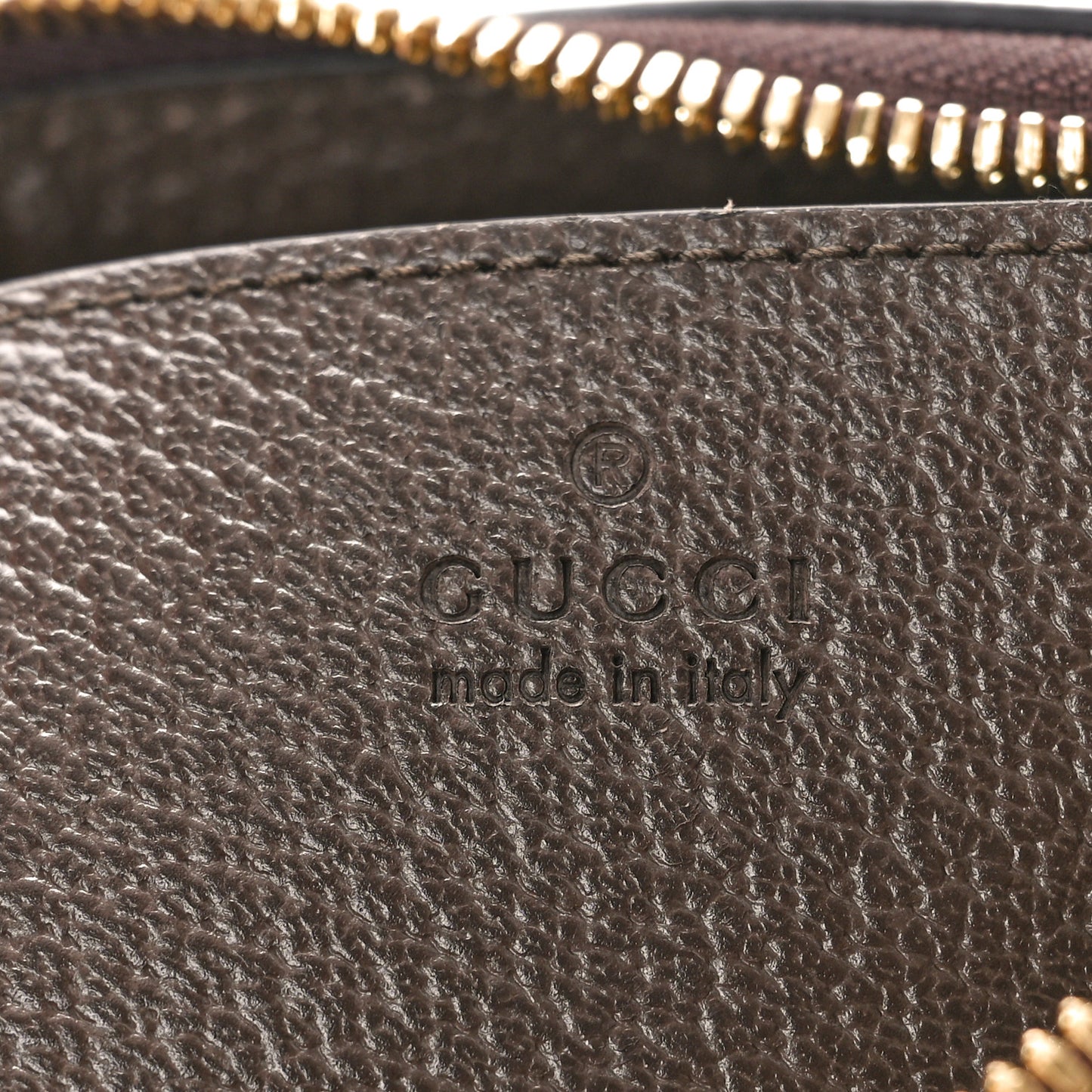 GG Supreme Monogram Textured Dollar Calfskin Web Small Ophidia GG Handbag Beige Ebony New Acero