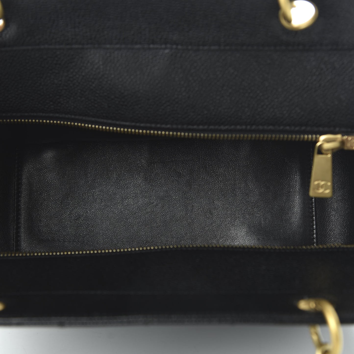 Caviar Quilted Petit Timeless Tote PTT Black