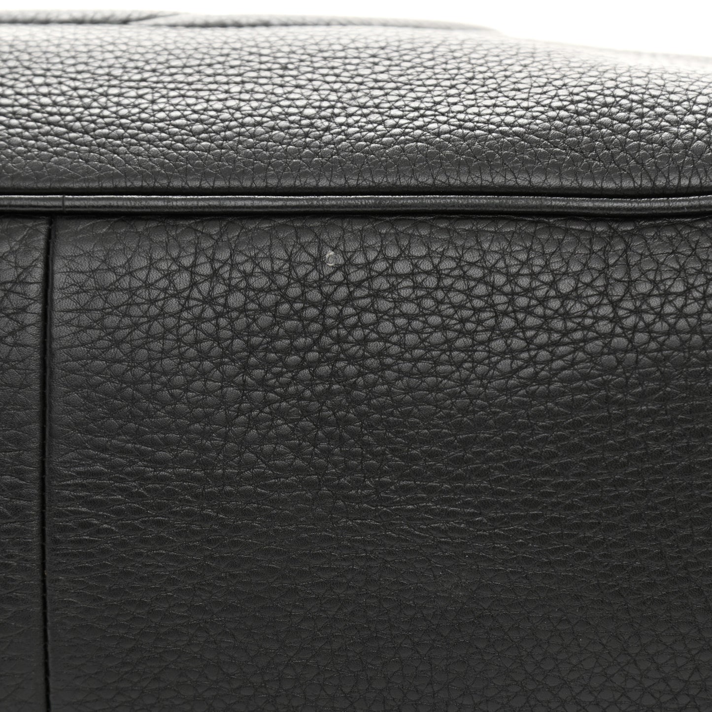 Pebbled Calfskin Medium Soho Bowler Black