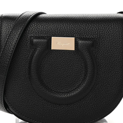 Salvatore Ferragamo Calfskin Gancini City Crossbody Black 7 of 9
