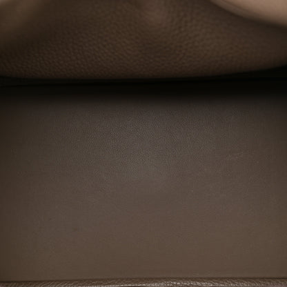 Hermes Taurillon Clemence Lindy 30 Etoupe 4 of 9