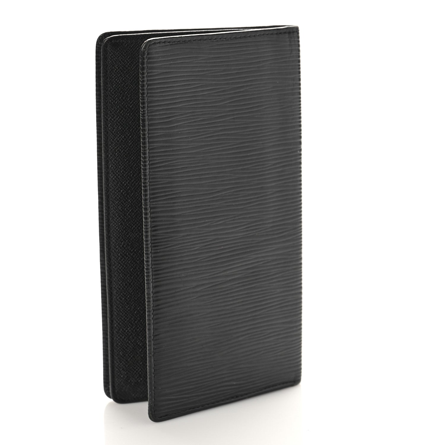 Louis Vuitton Epi Porte Valeurs Checkbook Wallet Black 3 of 8