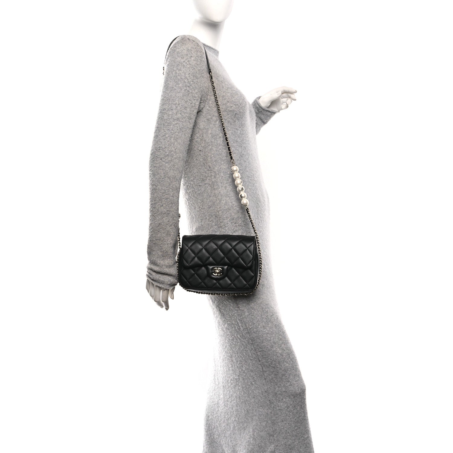 Chanel Lambskin Quilted Small My Precious Flap Black 2 of 11
