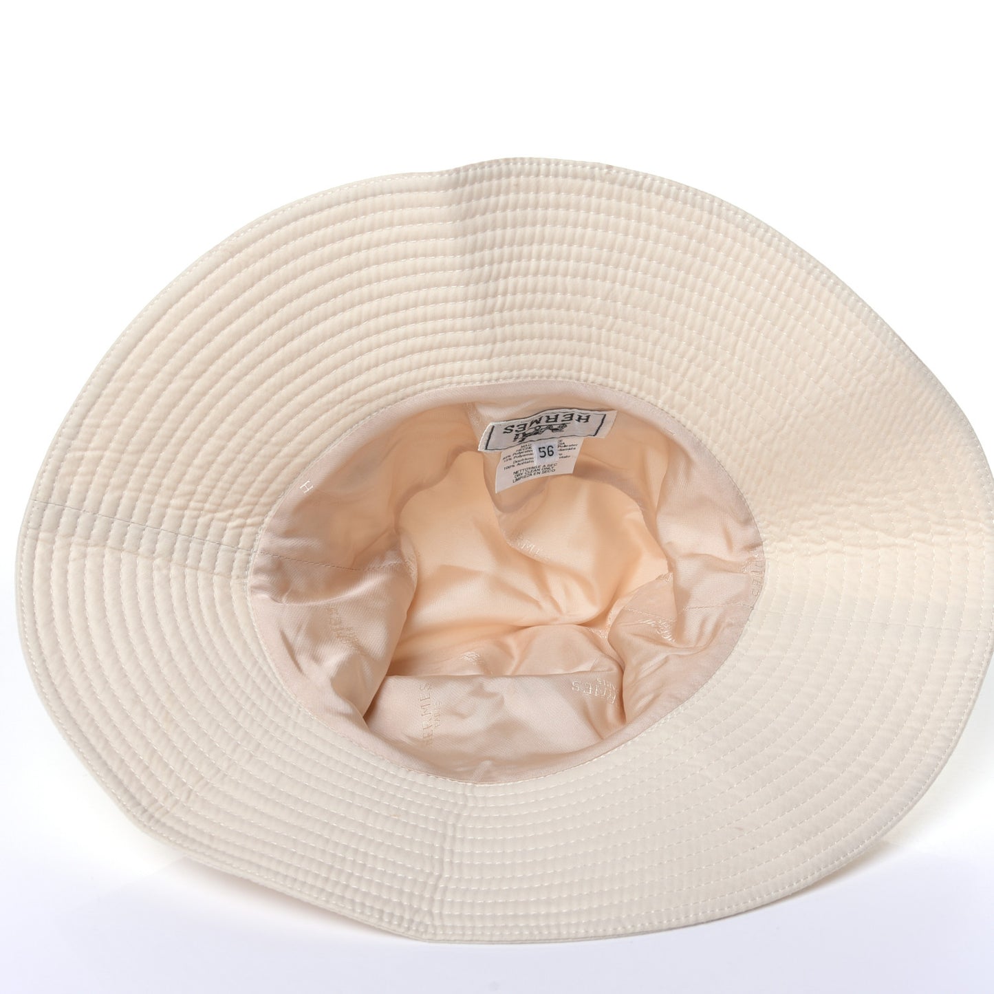 Polyester Nylon Bucket Hat 56 White