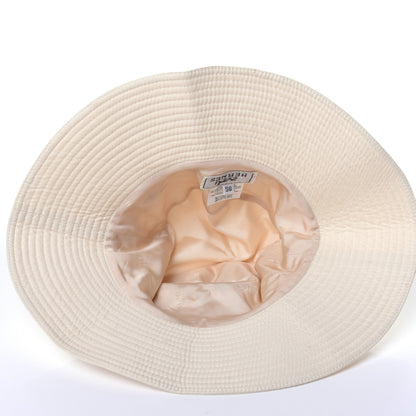 Hermes Polyester Nylon Bucket Hat 56 White 6 of 8