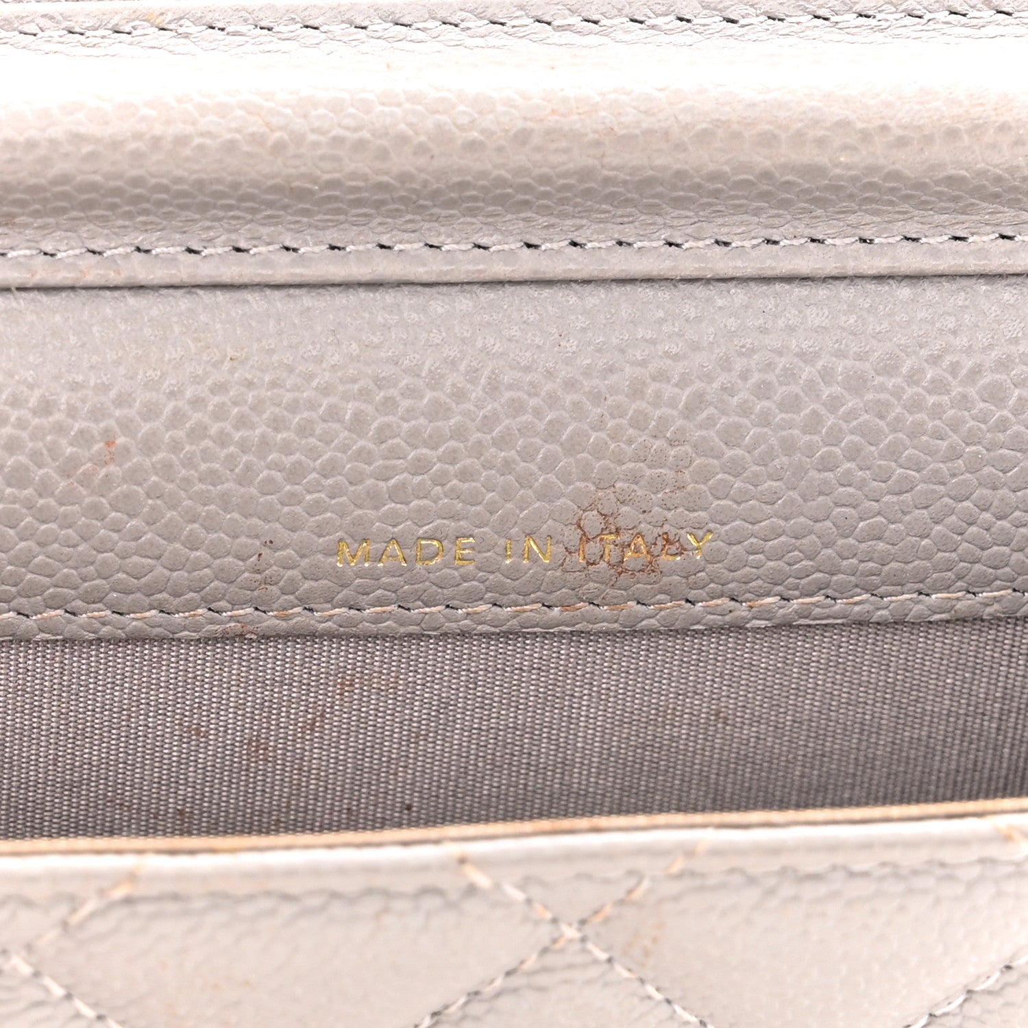 Chanel Caviar Quilted Miss Coco Clutch With Chain Grey 11 of 16