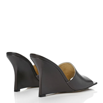 Bottega Veneta Lambskin Stretch Wedge 90mm Sandals 38 Fondant 4 of 10