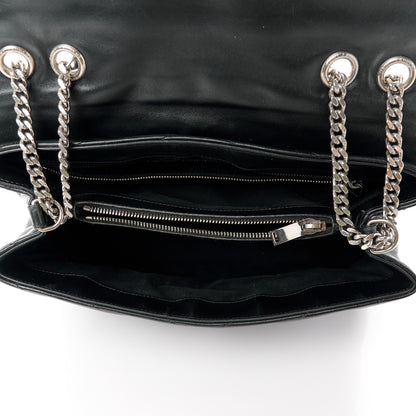 Saint Laurent Calfskin Y Quilted Monogram Medium Loulou Chain Satchel Black 5 of 15
