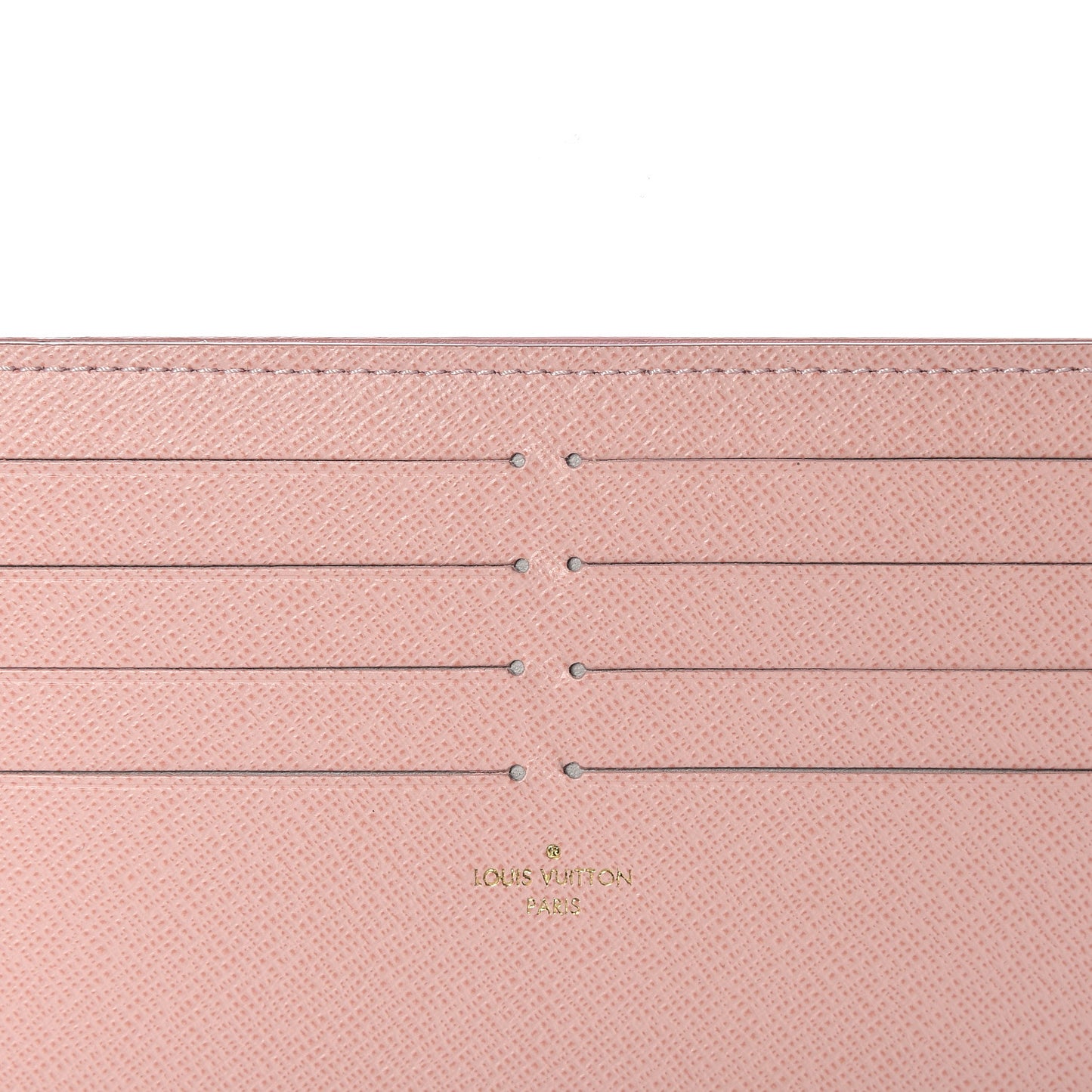 Calfskin Felicie Card Holder Insert Rose Ballerine