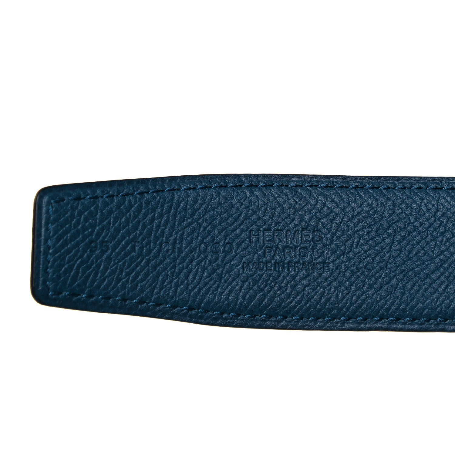 Hermes Swift Epsom 32mm Martelee H Belt 95 Colvert Bleu Saphir 4 of 4
