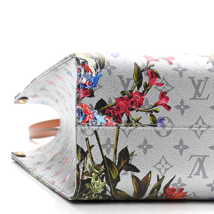 Louis Vuitton Metallic Monogram LV Garden OnTheGo MM Silver 5 of 9