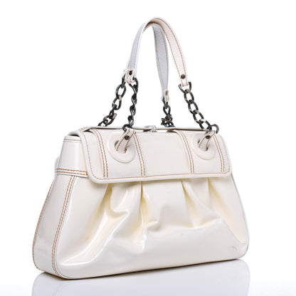 Fendi Patent B Bag White 3 of 29