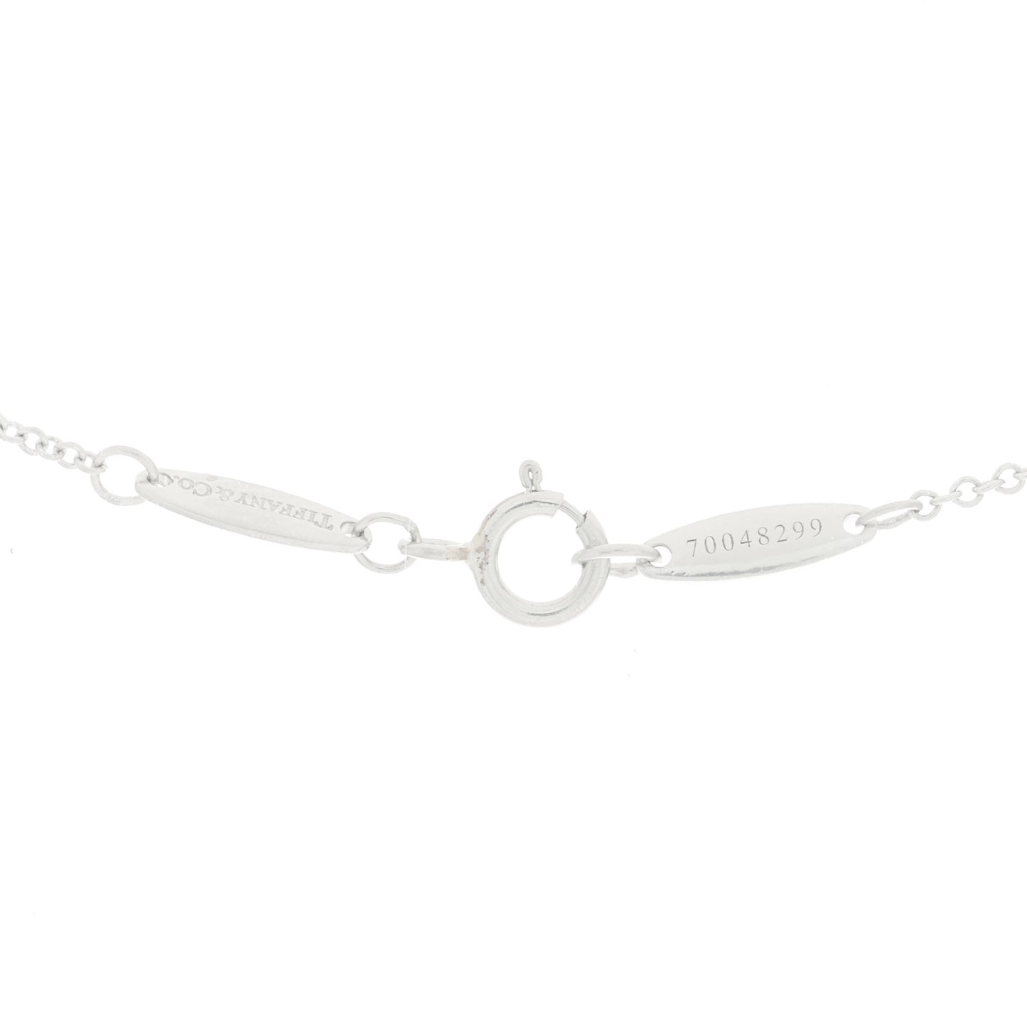 Platinum Diamond .28ct Elsa Peretti Diamonds by the Yard Pendant Necklace