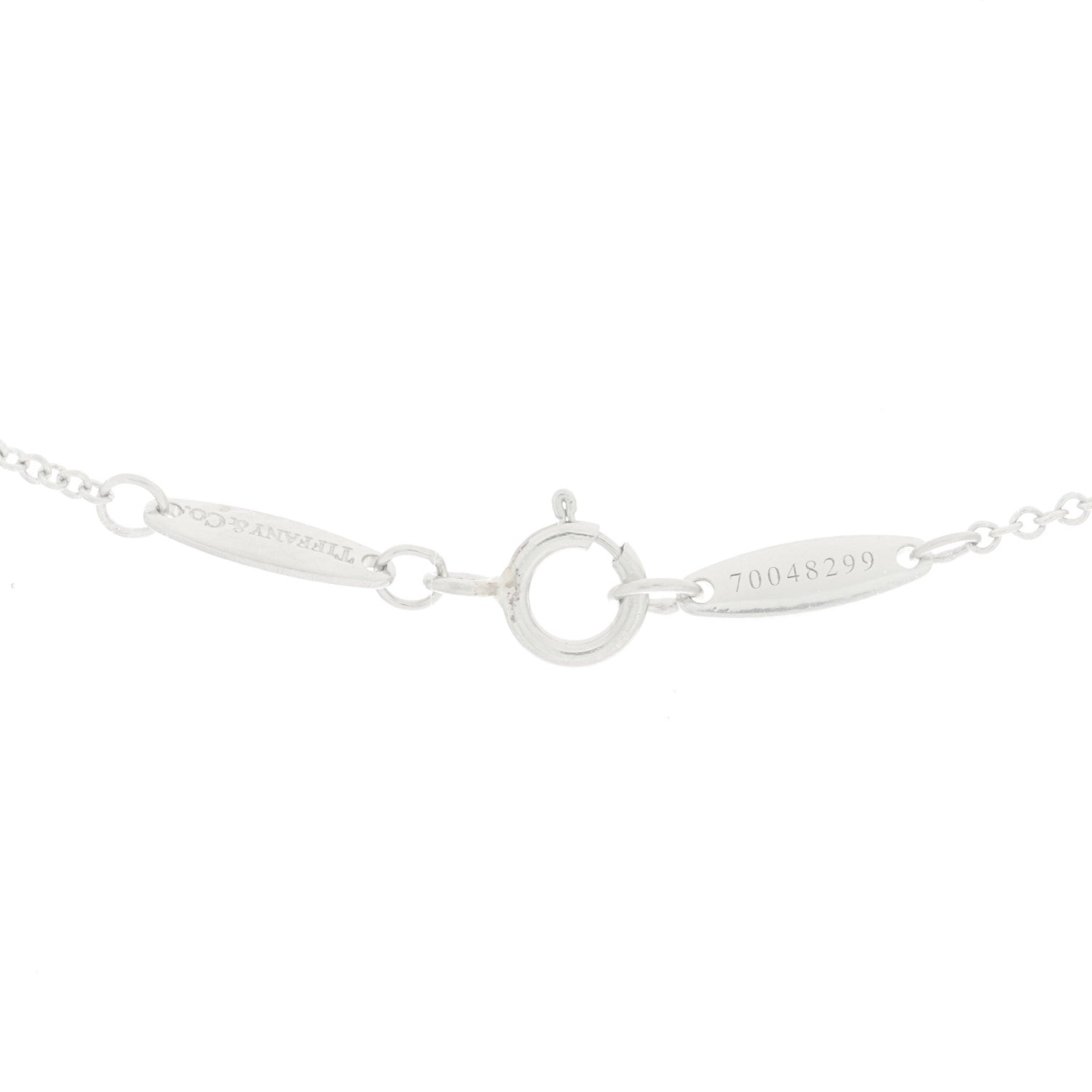 Tiffany Platinum Diamond .28ct Elsa Peretti Diamonds by the Yard Pendant Necklace 4 of 6