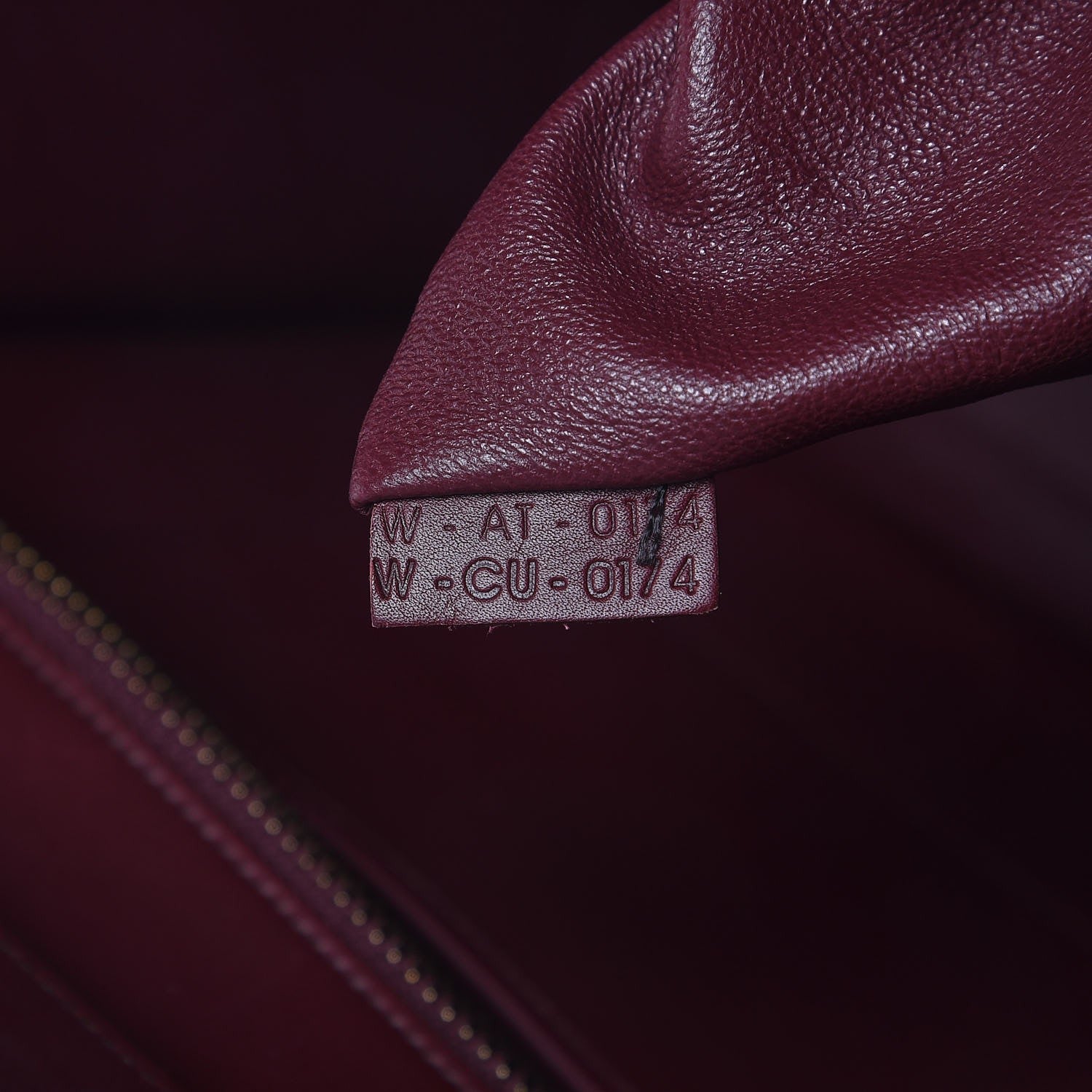 Celine Nubuck Smooth Calfskin Mini Luggage Vermillion 7 of 9