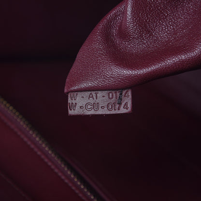 Celine Nubuck Smooth Calfskin Mini Luggage Vermillion 7 of 9