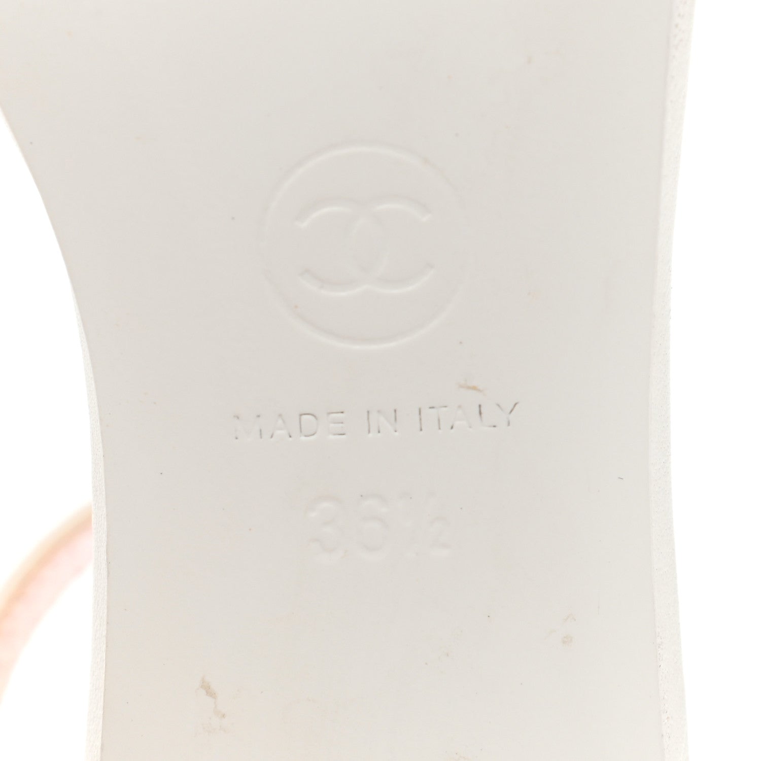 Chanel Lambskin Bow Sandals 36.5 White 6 of 16