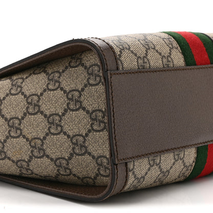 Gucci GG Supreme Monogram Small Ophidia Tote Bag Brown 10 of 11