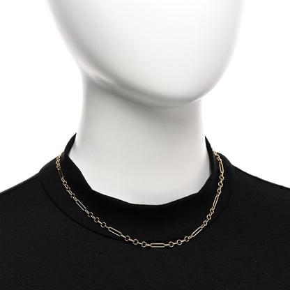 Foundrae 18K Yellow Gold Fine Mixed Clip Chain Necklace 2 of 4
