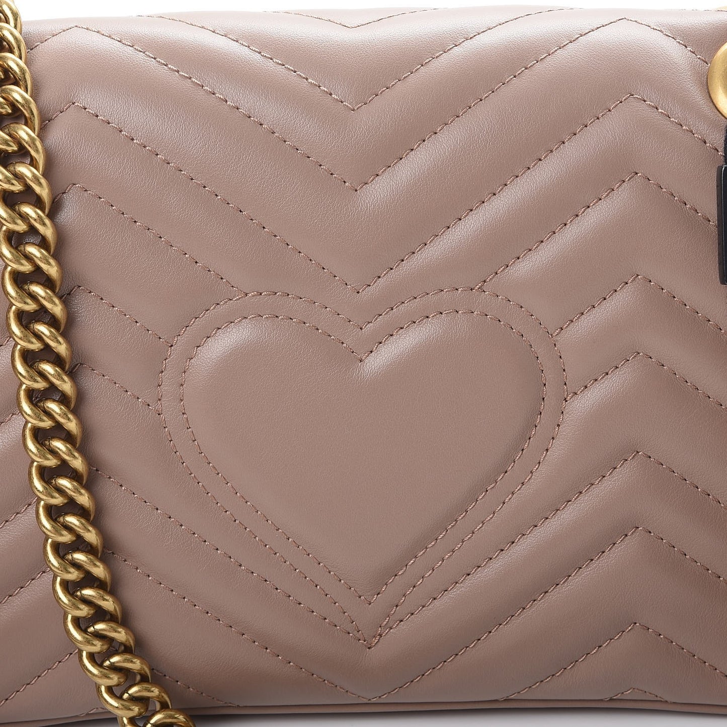 Calfskin Matelasse Small GG Marmont Shoulder Bag Porcelain Rose
