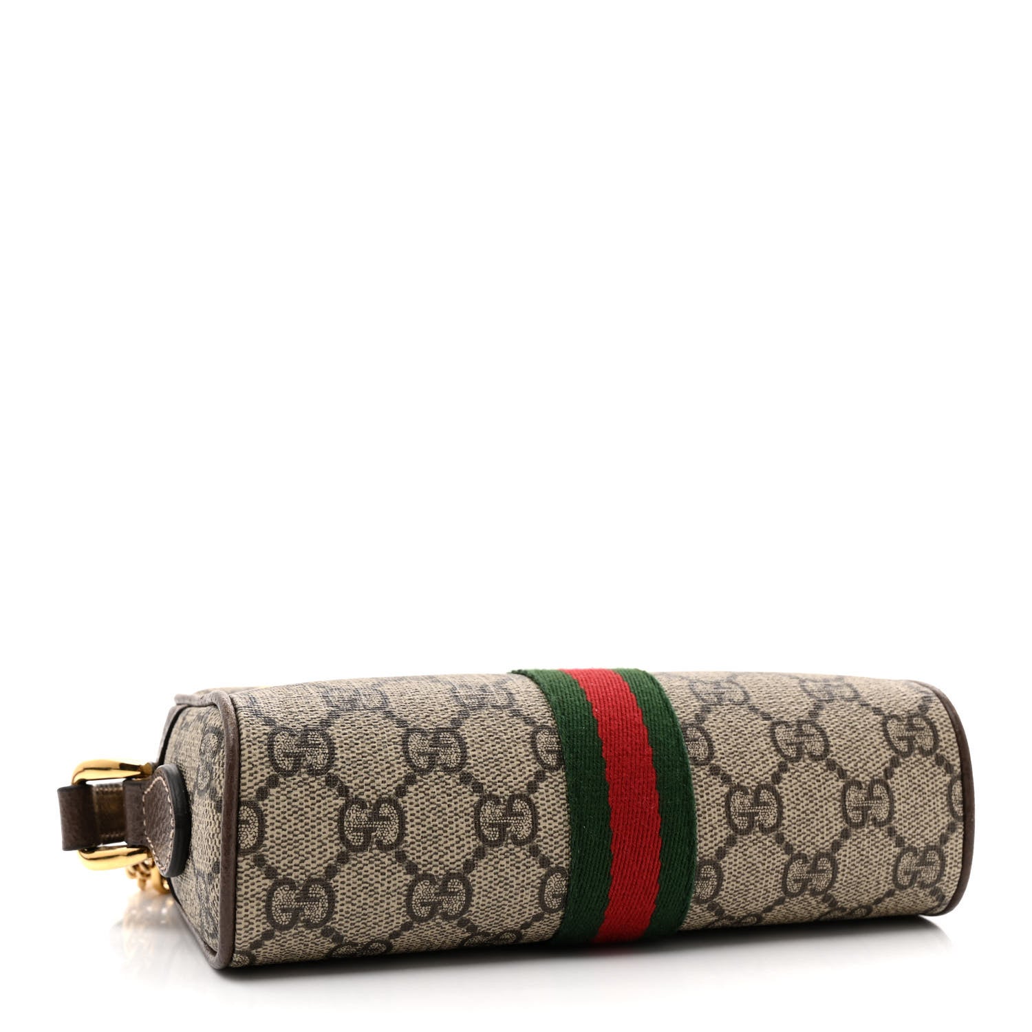 Gucci GG Supreme Monogram Web Mini Ophidia Shoulder Bag Brown 4 of 11