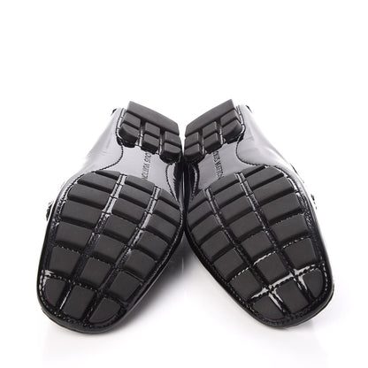 Louis Vuitton Patent Mens Monte Carlo Loafers 10 Black 6 of 13