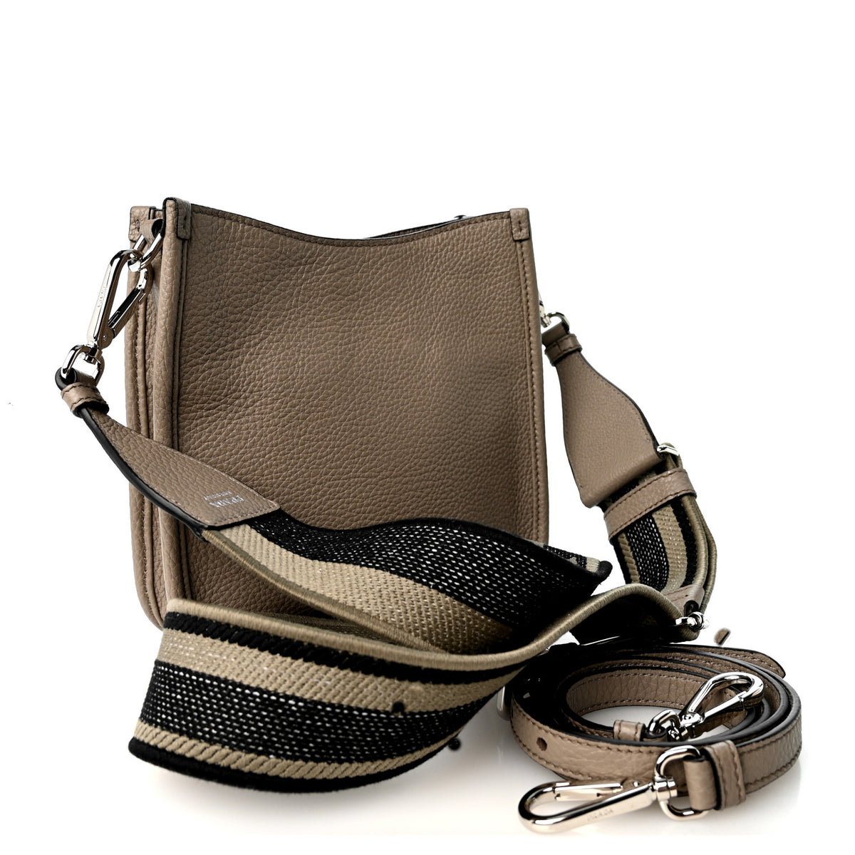 Vitello Daino Soft Mini Hobo Messenger Bag Argilla