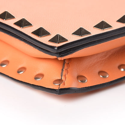 Valentino Garavani Nappa Rockstud Wristlet Clutch Melon Sorbet 9 of 9