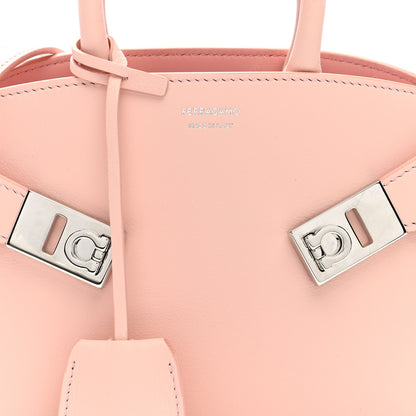 Salvatore Ferragamo Calfskin Mini Hug Bag Nylund Pink 7 of 9