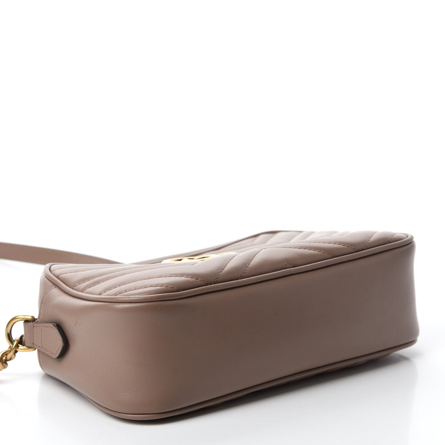 Calfskin Matelasse Small GG Marmont Chain Shoulder Bag Porcelain Rose