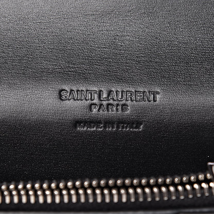 Saint Laurent Calfskin Fragments Flap Wallet Black 6 of 6