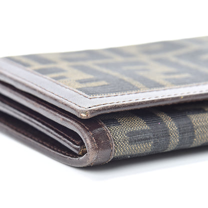 Fendi Zucca Continental Wallet Tobacco 10 of 14