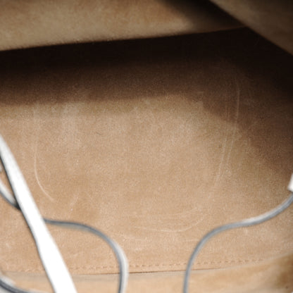 Celine Calfskin Seau Drawstring Tote White 7 of 9