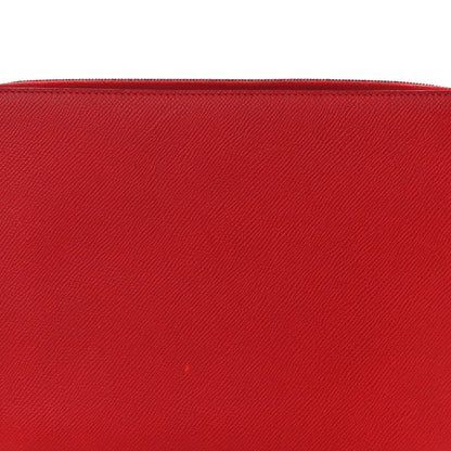Hermes Epsom E-Zip iPad Notebook Cover Rouge Casaque 8 of 9