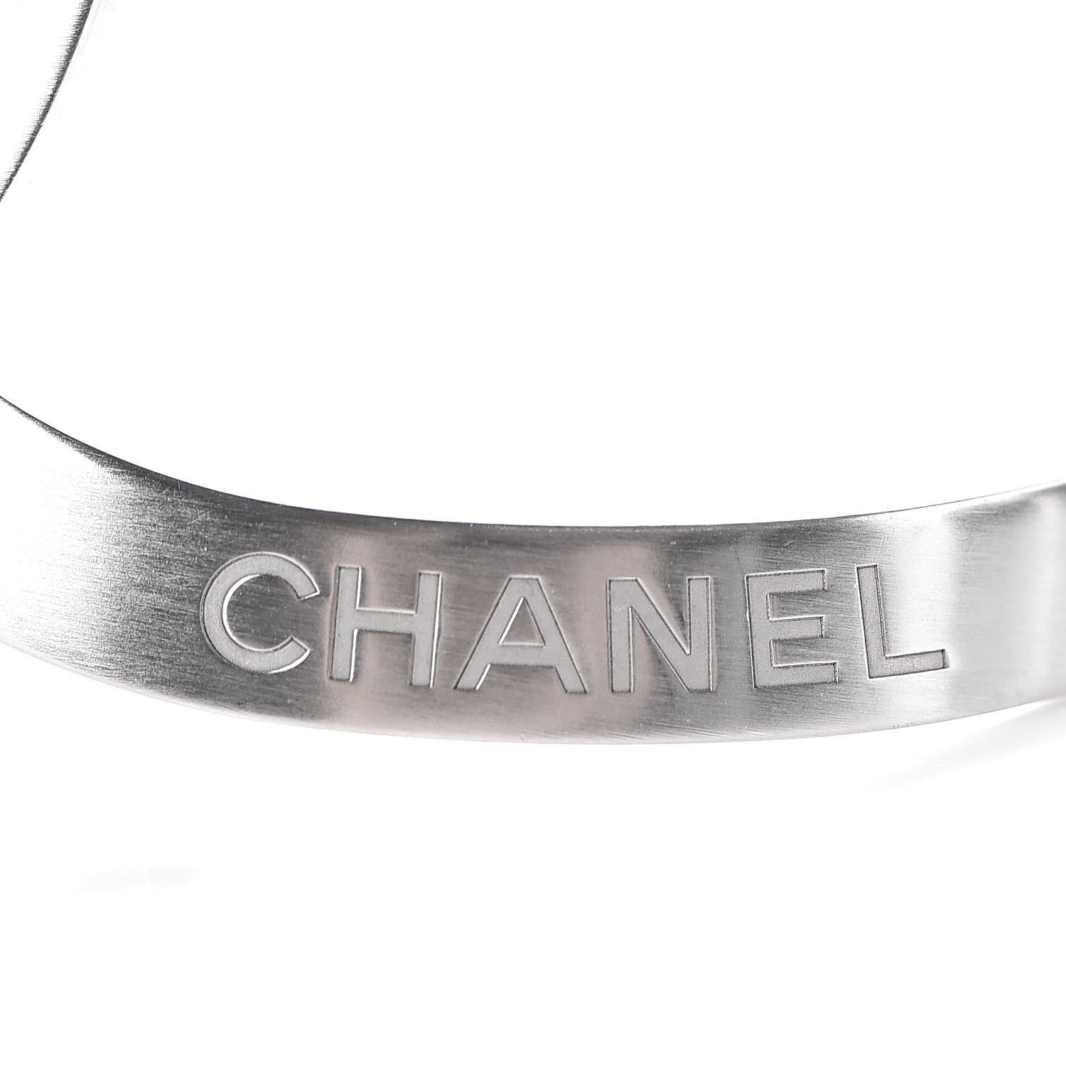 Chanel Metal CC Cuff Silver 5 of 5
