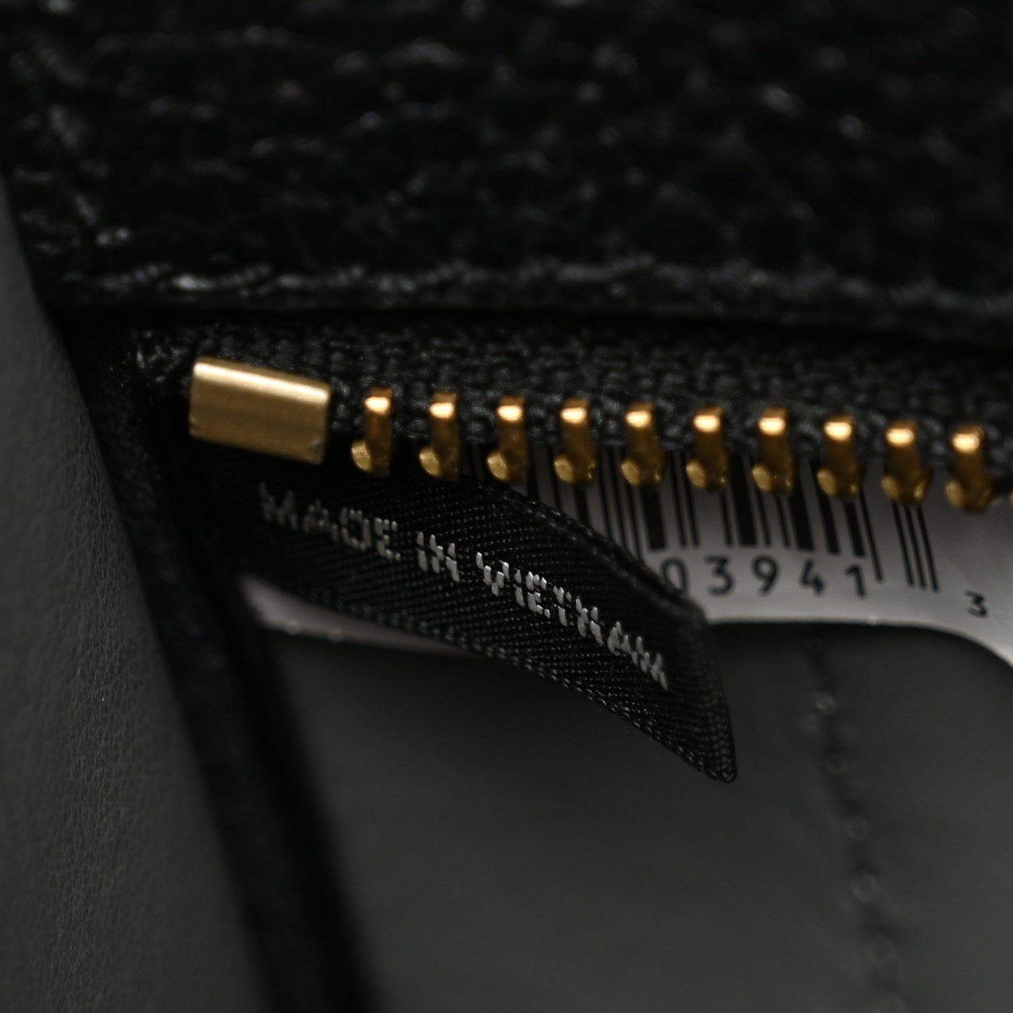 Grained Calfskin Micro The Tote Bag Black