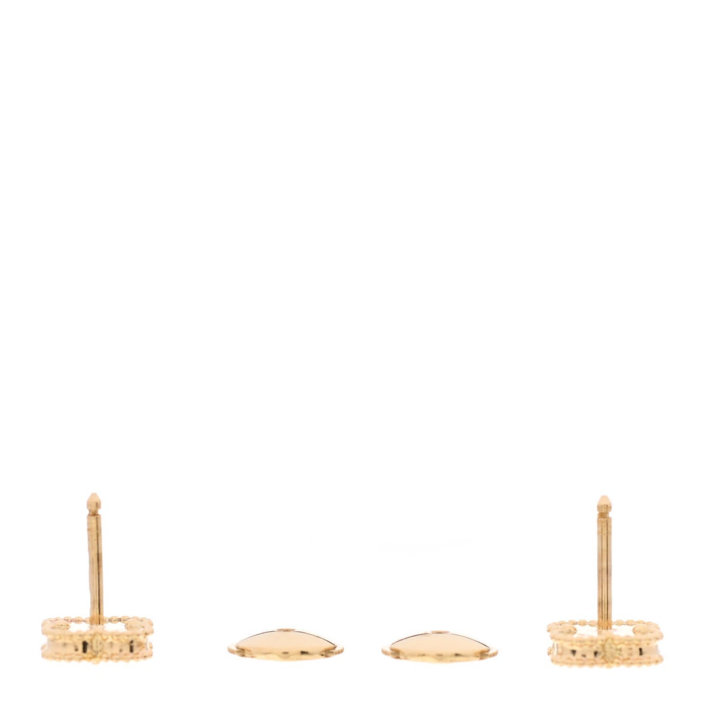 18K Yellow Gold Mother of Pearl Sweet Alhambra Earrings