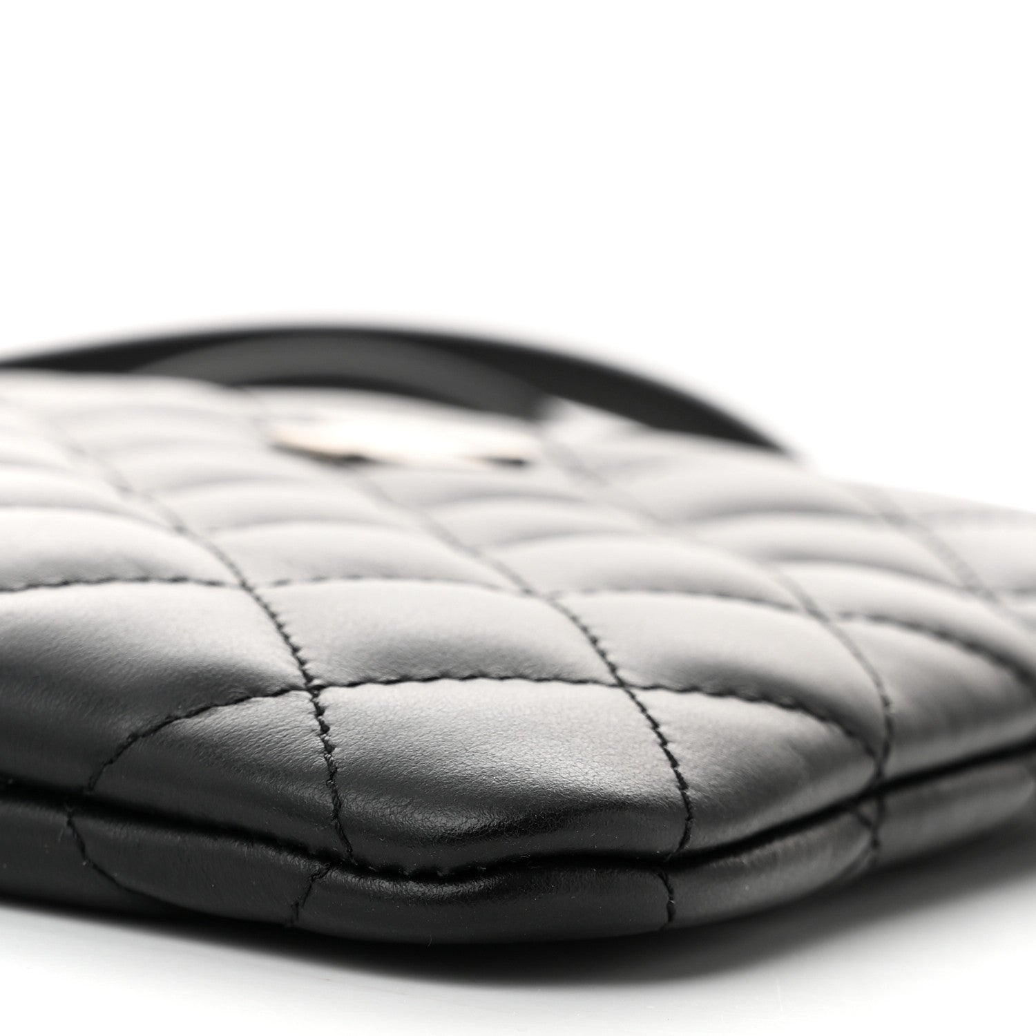 Chanel Lambskin Quilted Uniform Crossbody Bag Black 10 of 10