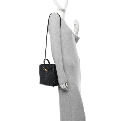 Bottega Veneta Nappa Intrecciato Small Andiamo Shoulder Bag Black 2 of 10