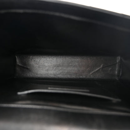 Saint Laurent Lambskin Matelasse Chevron Medium Monogram Satchel Black 5 of 11