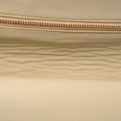 Chanel Lambskin Quilted Medium Double Flap Beige 15 of 18