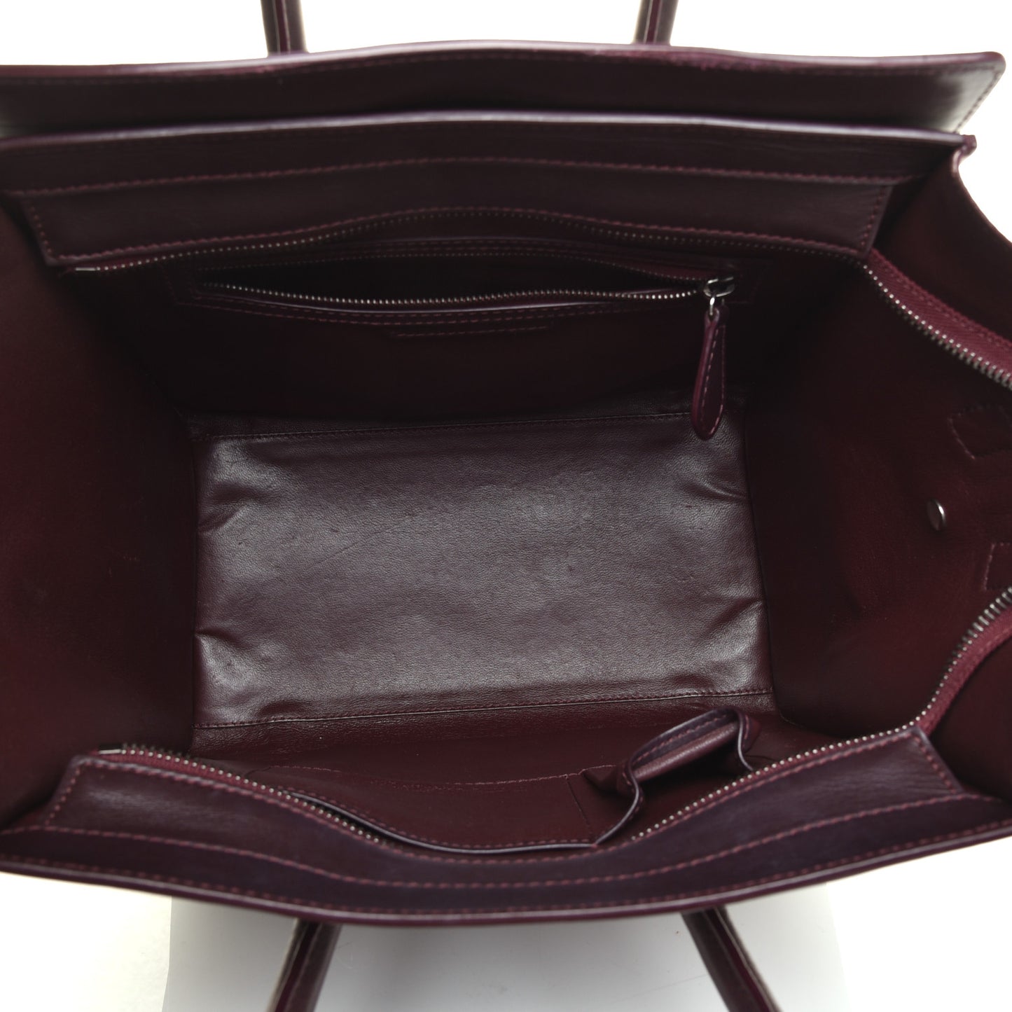 Smooth Calfskin Mini Luggage Burgundy