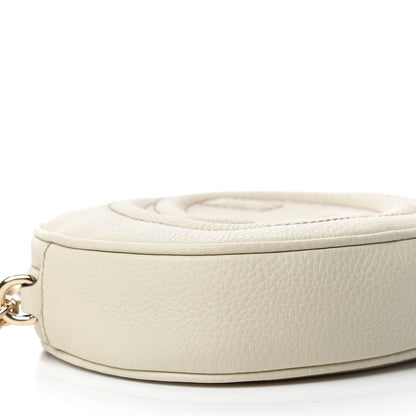 Gucci Pebbled Calfskin Mini Soho Chain Bag Off White 6 of 10