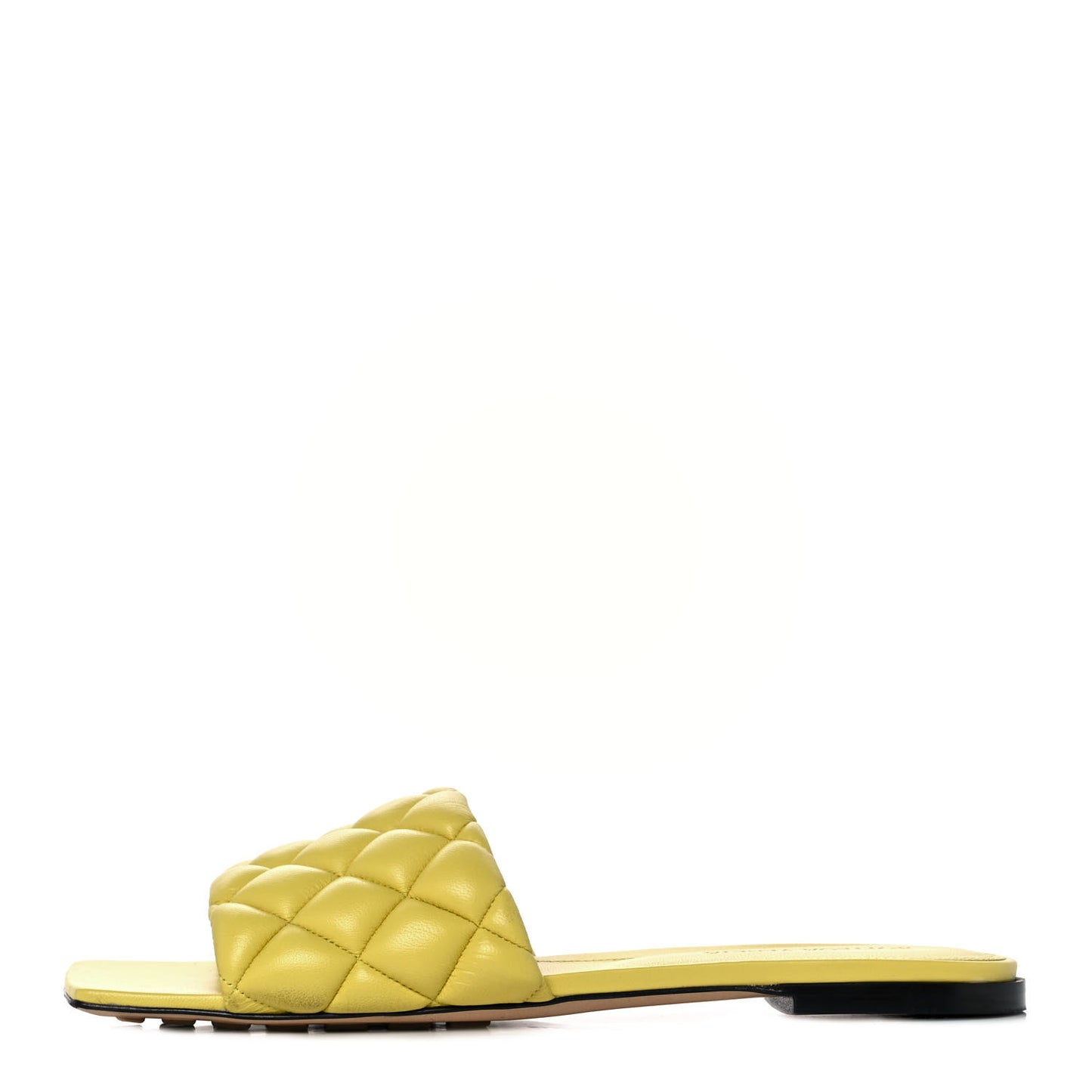 Nappa Matelasse Padded Flat Sandals 39 Pear