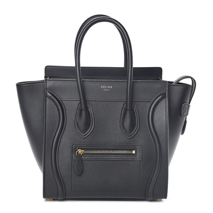 Celine Smooth Calfskin Micro Luggage Black 1 of 8
