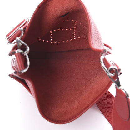 Hermes Taurillon Clemence Evelyne III PM Rouge Garance 4 of 9