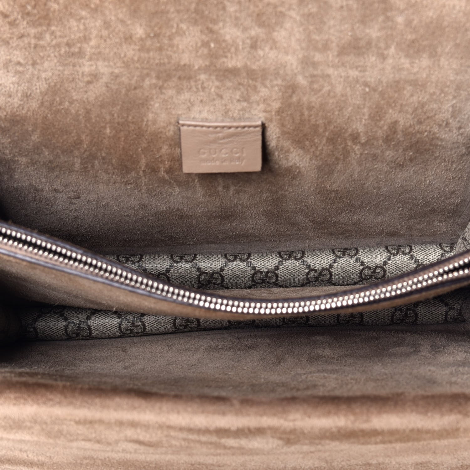 Gucci GG Supreme Monogram Medium Dionysus Shoulder Bag Taupe 5 of 8